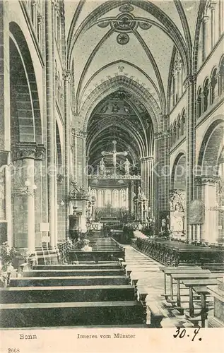 AK / Ansichtskarte Bonn_Rhein Innenansicht vom Muenster Bonn_Rhein