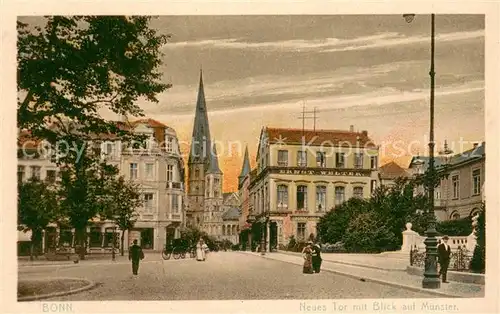 AK / Ansichtskarte Bonn_Rhein Motiv Innenstadt Blick zur Kirche Bonn_Rhein