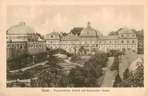 AK / Ansichtskarte Bonn_Rhein Poppelsdorfer Schloss und Botanischer Garten Bonn_Rhein