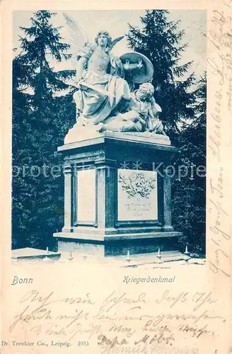 AK / Ansichtskarte Bonn_Rhein Kriegerdenkmal Bonn_Rhein