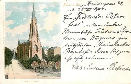 AK / Ansichtskarte Bonn_Rhein Evangelische Kirche Bonn_Rhein