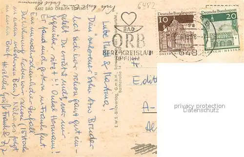 AK / Ansichtskarte Bad_Orb Muehle Wasserrad Bad_Orb