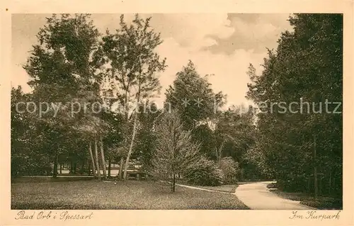 AK / Ansichtskarte Bad_Orb Kurpark Heilbad im Spessart Bad_Orb