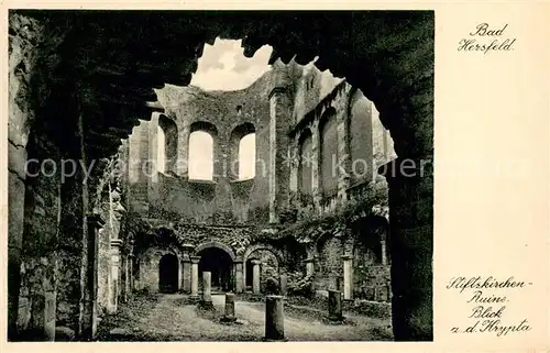 AK / Ansichtskarte Bad_Hersfeld Stiftskirche Ruine Krypta Bad_Hersfeld