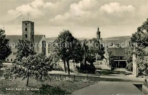 AK / Ansichtskarte Bebra Ortsmotiv mit Kirchen Bebra