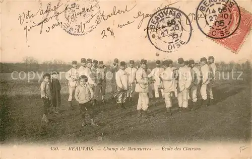 AK / Ansichtskarte Beauvais_60 Champ de Manoeuvres Ecole des Clairons 