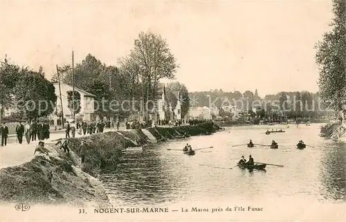 AK / Ansichtskarte Nogent_94 sur Marne La Marne pres de lile Fanac 