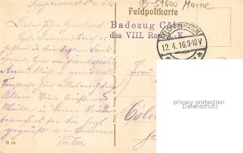 AK / Ansichtskarte Somme Py Tahure Truemmer in der Rue du Mont Tiercon WK1 Somme Py Tahure