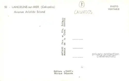 AK / Ansichtskarte Langrune sur Mer Avenue Aristide Briand Langrune sur Mer