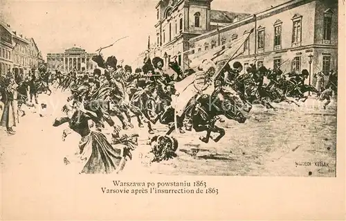 AK / Ansichtskarte Warszawa Varsovie apres linsurrection de 1863 Warszawa