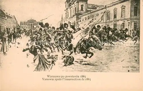 AK / Ansichtskarte Warszawa Varsovie apres linsurrection de 1863 Warszawa
