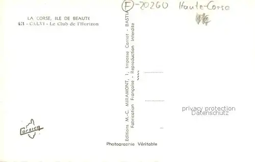 AK / Ansichtskarte Calvi LeClub de l Horizon Calvi