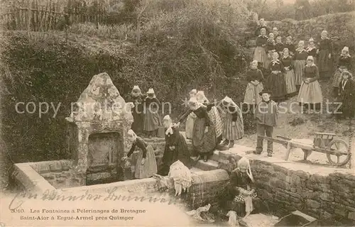 AK / Ansichtskarte Quimper Les Fontaines a Pelerinages de Bretagne Saint Alor a Ergue Armel pres Quimper Quimper