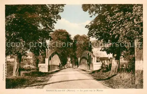 AK / Ansichtskarte Mareuil sur Ay Le pont sur la Marne Mareuil sur Ay
