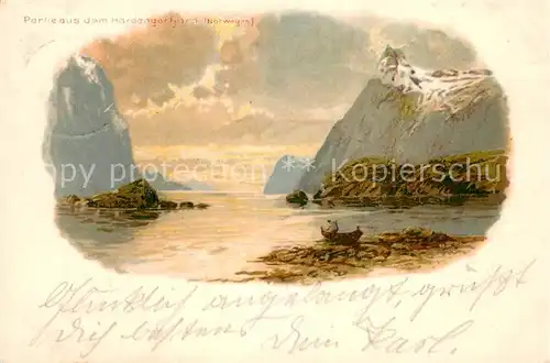 AK / Ansichtskarte Hardangerfjord Panorama Hardangerfjord