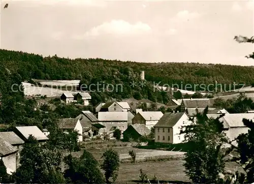 AK / Ansichtskarte Wallenstein Ortsansicht Burg Cafe Wallenstein