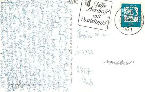 AK / Ansichtskarte Witten_Ruhr Stadtpark Rathaus Johanniskirche Hammerteich Marktkreuzung mit Strassenbahn Witten Ruhr