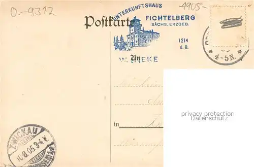 AK / Ansichtskarte Fichtelberg_Oberwiesenthal Bergansicht Fichtelberg