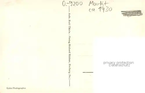 AK / Ansichtskarte Freiberg_Sachsen Dom mit Untermarkt und Petrikirche Freiberg Sachsen