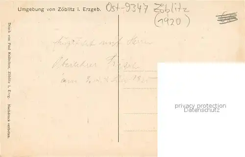 AK / Ansichtskarte Zoeblitz_Sachsen Umgebung und Vogeltoffelfelsen im Schwarzwassertal Zoeblitz Sachsen