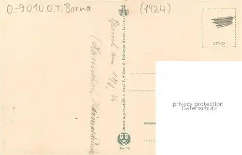 AK / Ansichtskarte Borna_Chemnitz Bismarckturm Borna Chemnitz