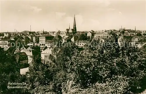 AK / Ansichtskarte Hainichen_Sachsen Gesamtansicht Hainichen Sachsen
