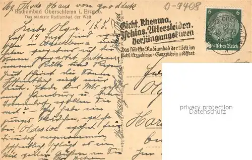 AK / Ansichtskarte Oberschlema_Erzgebirge Poetenweg Radiumbad Oberschlema_Erzgebirge