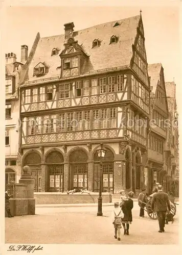 AK / Ansichtskarte Frankfurt_Main Haus zur Goldenen Waage Historisches Gebaeude Altstadt Frankfurt Main