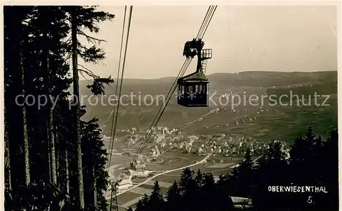 AK / Ansichtskarte Oberwiesenthal_Erzgebirge Gesamtansicht und Gondel Oberwiesenthal Erzgebirge