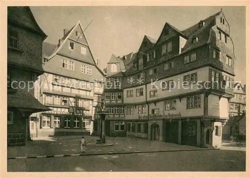 AK / Ansichtskarte Frankfurt_Main Ehemaliger Buttermarkt am Dom mit Roschenbusch und Roseneck Altstadt Frankfurt Main