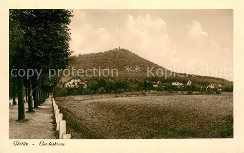 AK / Ansichtskarte Goerlitz_Sachsen Landeskrone Goerlitz Sachsen