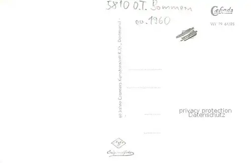 AK / Ansichtskarte Bommern Teilansicht und Bruecke Bommern