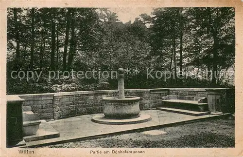 AK / Ansichtskarte Witten_Ruhr Partie am Doenhofsbrunnen Witten Ruhr