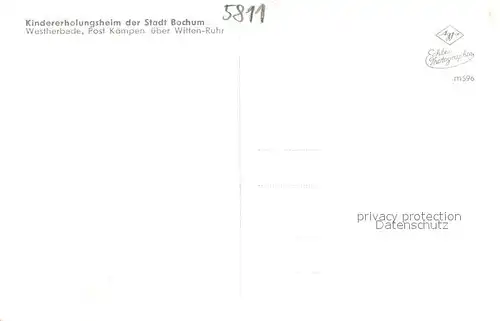 AK / Ansichtskarte Bochum Kindererholungsheim Bochum