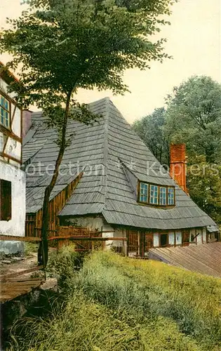 AK / Ansichtskarte Frohnau_Annaberg Frohnauer Hammer bei Annaberg Fachwerkhaeuser Frohnau Annaberg