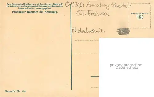 AK / Ansichtskarte Frohnau_Annaberg Frohnauer Hammer bei Annaberg Fachwerkhaeuser Frohnau Annaberg