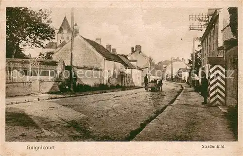 AK / Ansichtskarte Guignicourt_Aisne Strassenpartie Guignicourt Aisne