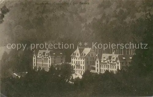 AK / Ansichtskarte Saales Sanatorium Tannenberg Saales