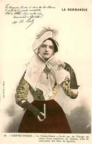 AK / Ansichtskarte Dieppe_76 Coiffes dHier Fonde par les Vikings au retour dune expedition en Ombrie 