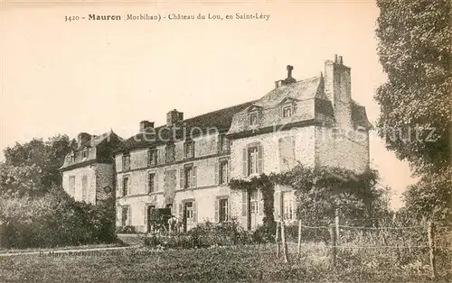 AK / Ansichtskarte Mauron Chateau du Lou en Saint Lery Mauron