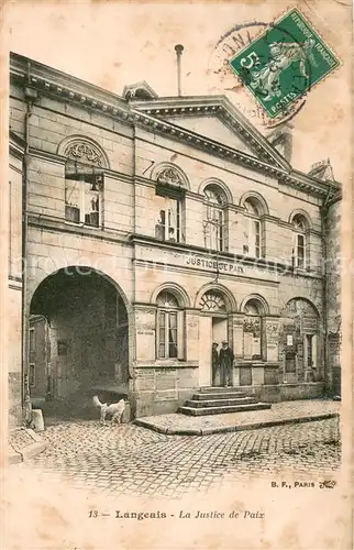 AK / Ansichtskarte Langeais La Justice de Paix Langeais