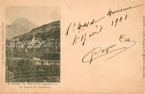AK / Ansichtskarte Saint Michel de Maurienne Le Perron des Encombe Saint Michel de Maurienne