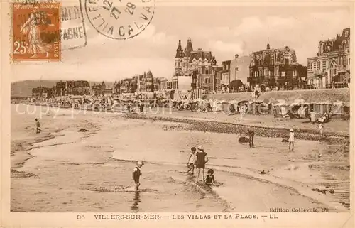 AK / Ansichtskarte Villers sur Mer Les Villas et la Plage Villers sur Mer