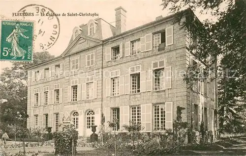 AK / Ansichtskarte Fleurines Le Chateau de Saint Christophe Fleurines