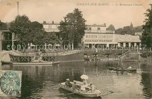 AK / Ansichtskarte Nogent sur Marne_94 Le Restaurant Convert 