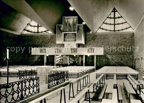 AK / Ansichtskarte Marienheide Katholische Pfarrkirche Innenansicht Orgel Marienheide