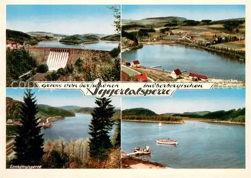 AK / Ansichtskarte Aggertalsperre Panorama Sperrmauer Vorstaubecken Sportheim Genkeltalsperre Aggertalsperre