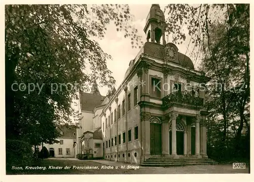 AK / Ansichtskarte Bonn_Rhein Kreuzberg Kloster der Franziskaner Kirche und heilige Stiege Bonn_Rhein