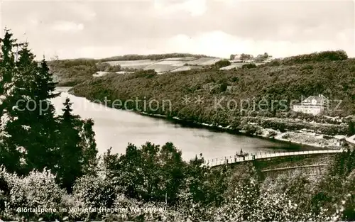 AK / Ansichtskarte Hagen_Westfalen Gloertalsperre im Volmetal Hagen_Westfalen