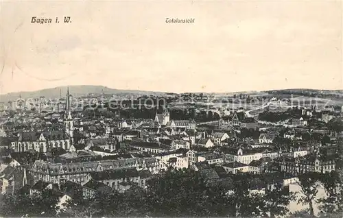 AK / Ansichtskarte Hagen_Westfalen Totalansicht Blick vom Goldberg Hagen_Westfalen